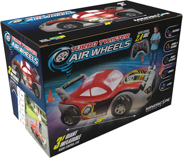 Mindscope Turbo Twister Air Wheels Inflatable RC Car Red