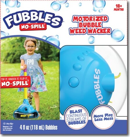 ToyologyToys Motorized Fubbles Wacker Weed Bubble – No-Spill