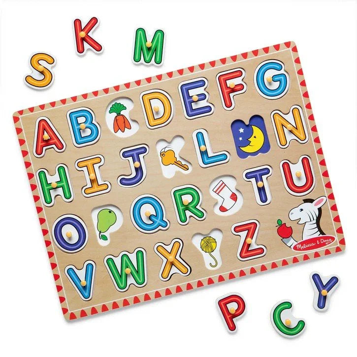 Peg Puzzle Lift & See - Alphabet