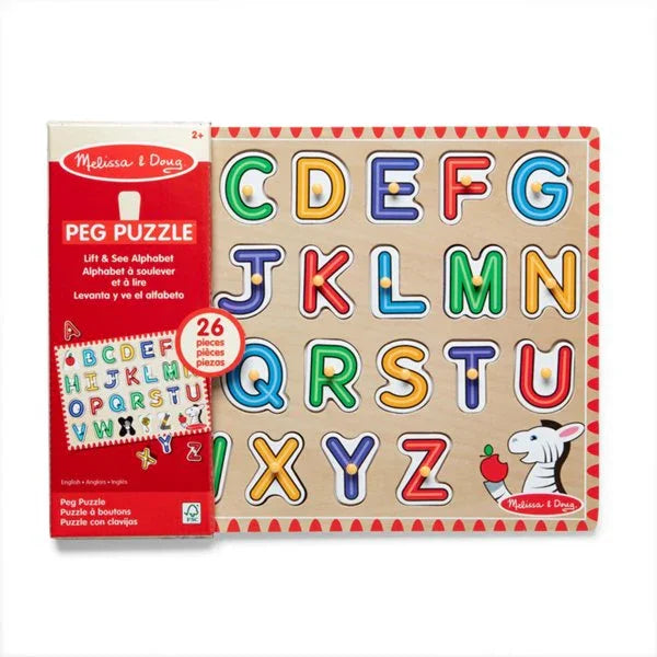 Peg Puzzle Lift & See - Alphabet