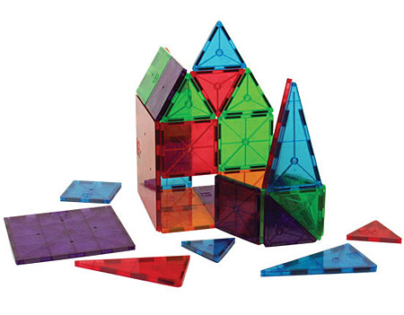 Magna-Tiles Clear Colors 32 piece Set – ToyologyToys