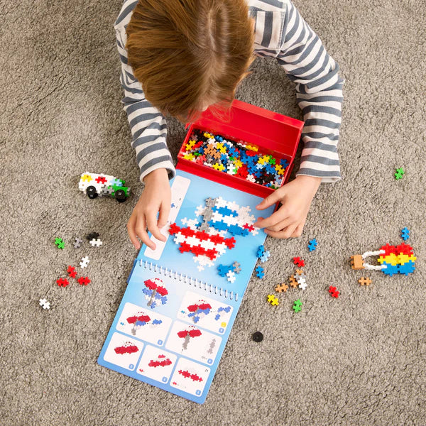 Plus Plus Puzzle by Number - Activity Pad - Transportation