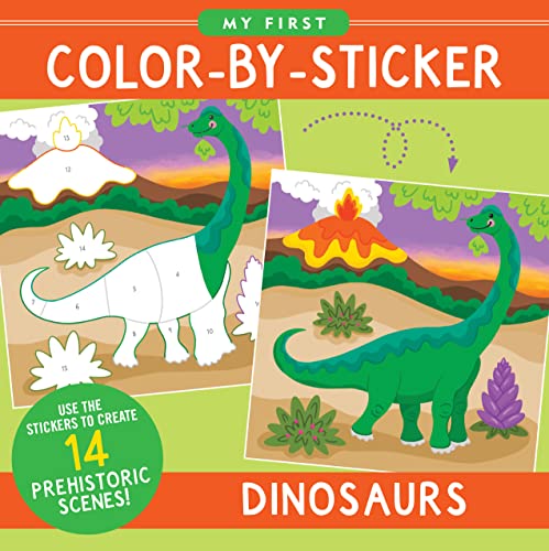 Color By Sticker Dinosaurs