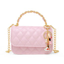 Girls Classic Link Chain Top Handle Handbag - Pink - ToyologyToys