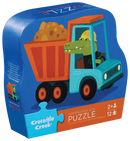 Shaped Box Puzzle 12pc - Construction Croc - ToyologyToys