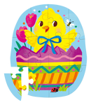 Shaped Box Puzzle 12pc - Easter Egg - ToyologyToys