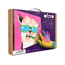 OKTO Sensory Art Coloring w/Clay Set by Numbers - Lama