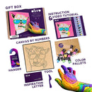 OKTO Sensory Art Coloring w/Clay Set by Numbers - Lama