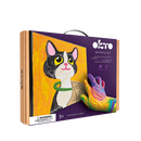 OKTO Sensory Art Coloring w/Clay Set by Numbers - Cat