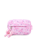 Quilted Floral Printed Pouch with Charm - ToyologyToys