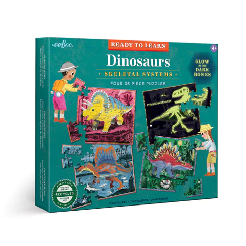 Dinosaurs Skeletal Systems - Four 36pc Puzzles