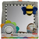 Grey Tummy Time Floor Mirror Bee