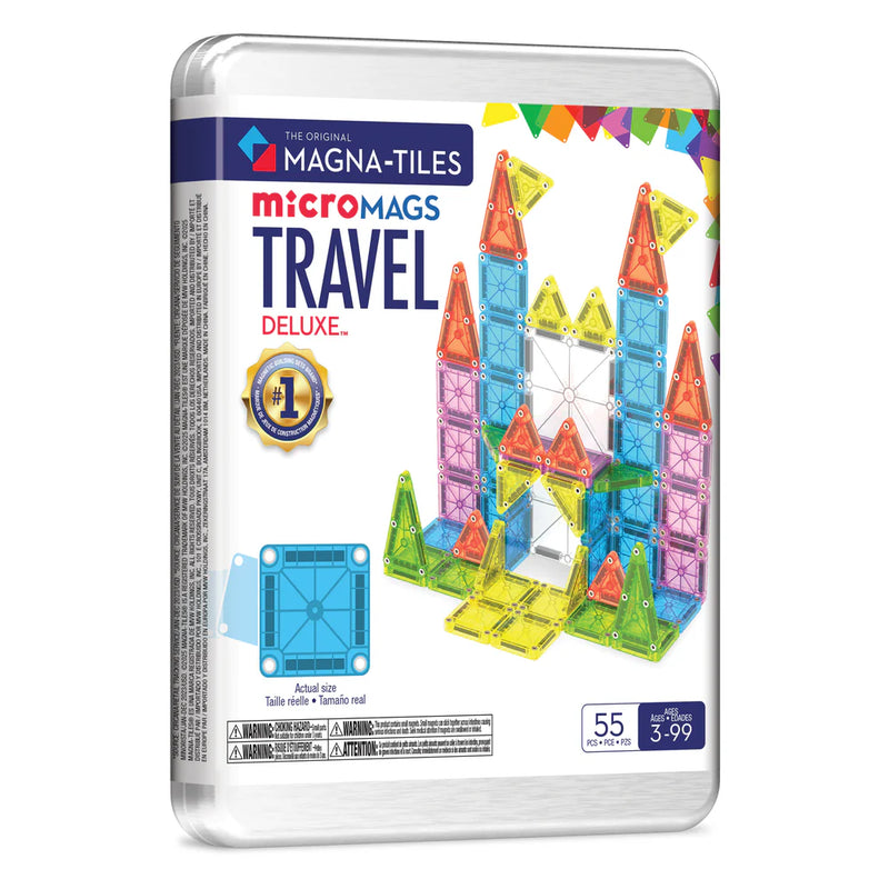 Magna-Tiles MicroMags Travel Deluxe 55-Piece Set