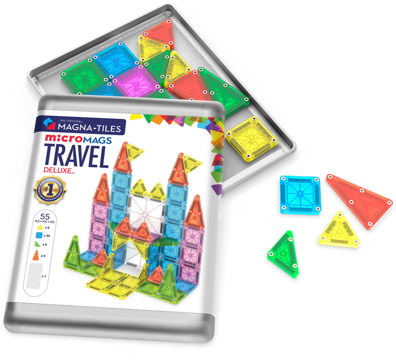 Magna-Tiles MicroMags Travel Deluxe 55-Piece Set