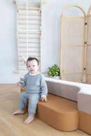 Transformable Vegan Leather Kids Sofa & Cushion - Shades of Day