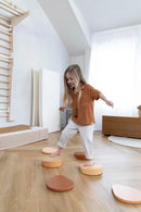 Set of 6 Wooden Balance Stepping Stones