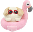 Anirollz Puppiroll in Flamingo Floatie Plush