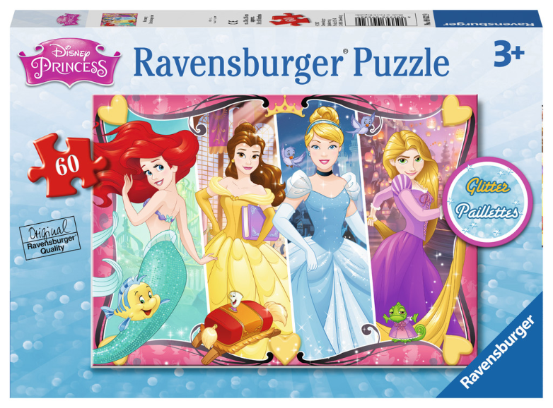 Disney Princess - 60 pc Glitter Puzzle