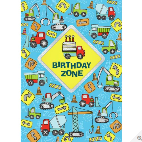 Birthday Zone Foil Card