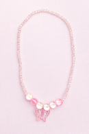 Boutique Holo Pink Crystal Necklace