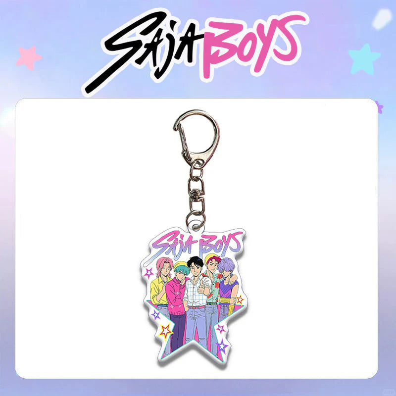 Demon Hunter Girl & Boy Group Keychain