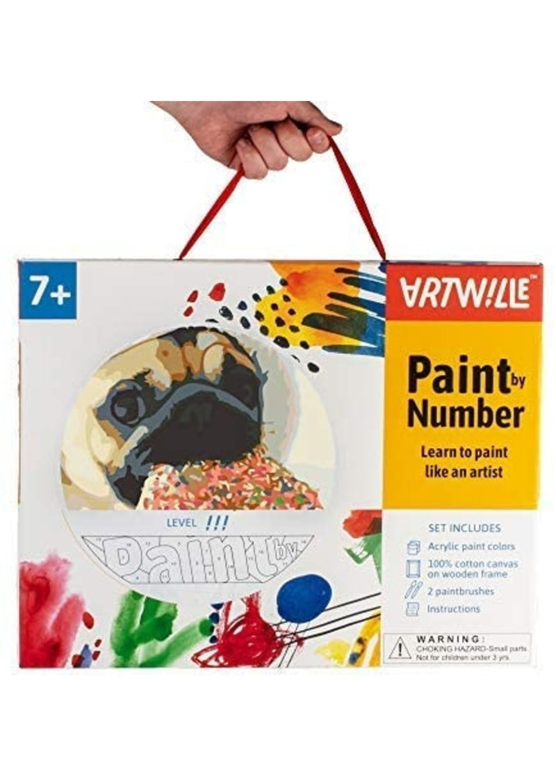 Artwille Paint by Number -Pug and Donut ??