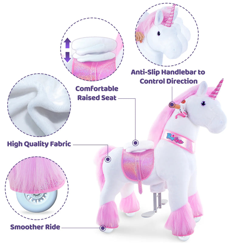 White/Pink Unicorn Size 3