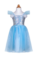 Sequins Princess Dress, Blue, Size 3-4 - Toyology Toys