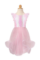 Pink Sequins Twirl Dress 5-6