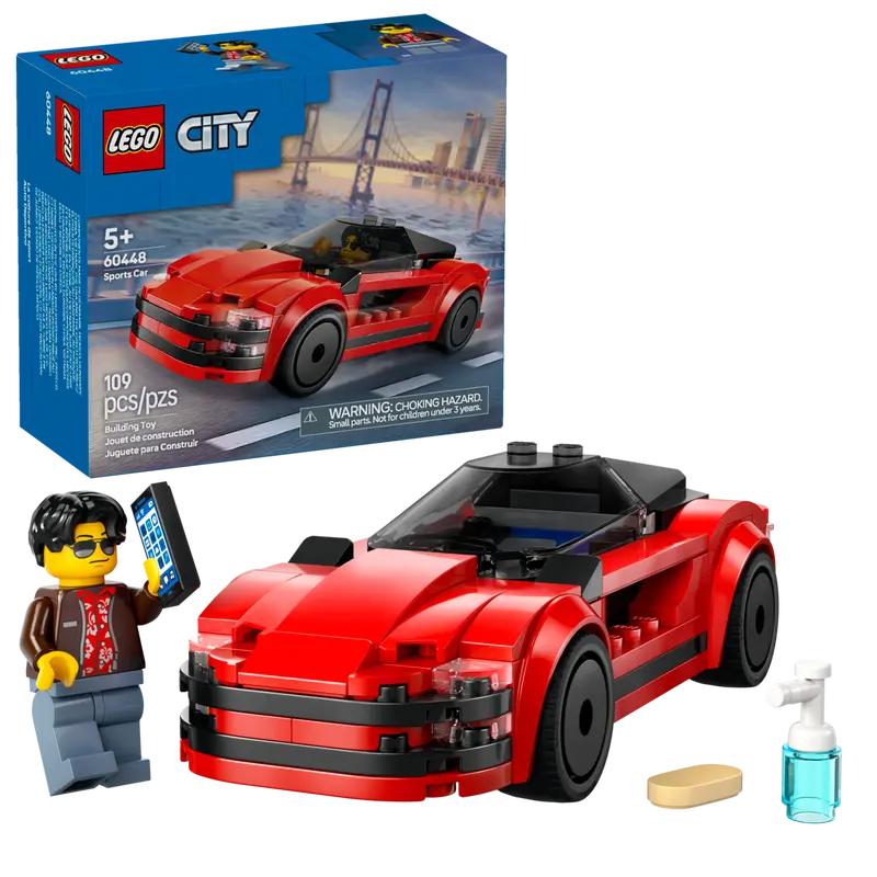 Red Sports Car - City