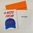 A Note From Dad Greeting Card