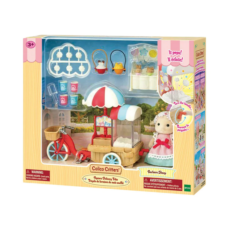 Calico Critters Popcorn Delivery Trike