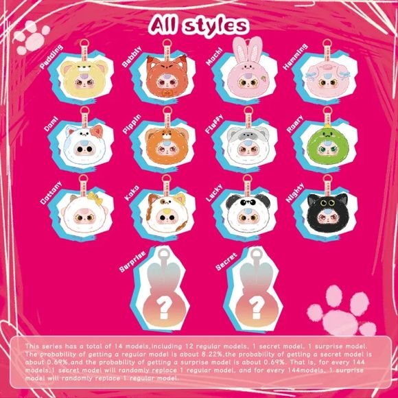 Tiny Animal Plush Blind Box