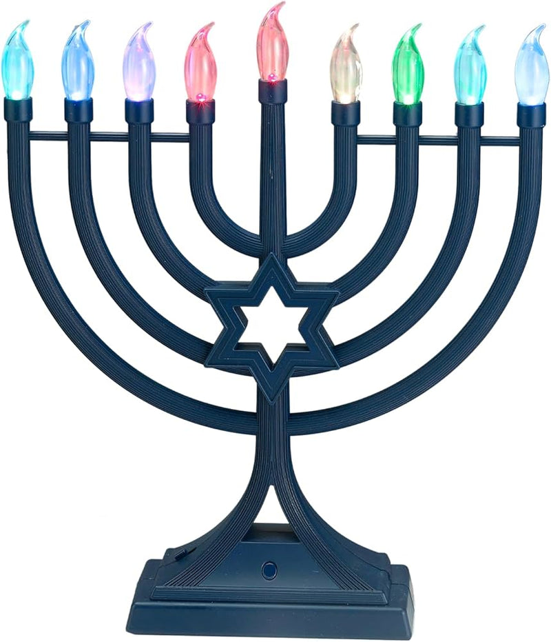 LED Menorah W/Colorchanging Lights