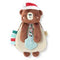 Holiday Bear Plush w/Silicone Teether Toy