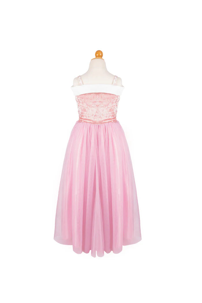 Velvety Soft Sleeping Sweetheart Princess Gown w/Arm Warmers 3-4
