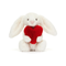 Bashful Red Love Heart Bunny Little
