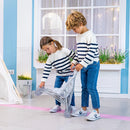 Berenguer Boutique Twin Doll Stroller - Elephant Theme Grey