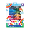 Happy Triangles Jumbo Crayons