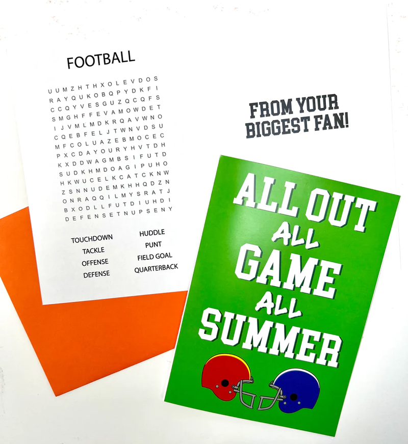 All Out All Game All Summer Greeting  Card