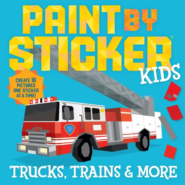 Paint By Sticker Kids - Trucks, Trains, & More