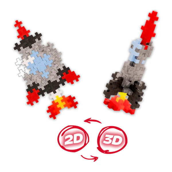 Plus Plus Puzzle by Number - Activity Pad - Space