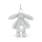 Bashful Silver (grey) Bunny Bag Charm