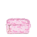 Quilted Bow Printed Pouch with Charm - ToyologyToys