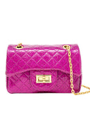 Classic Quilted Sparkle Mini Bag - Hot Pink - ToyologyToys