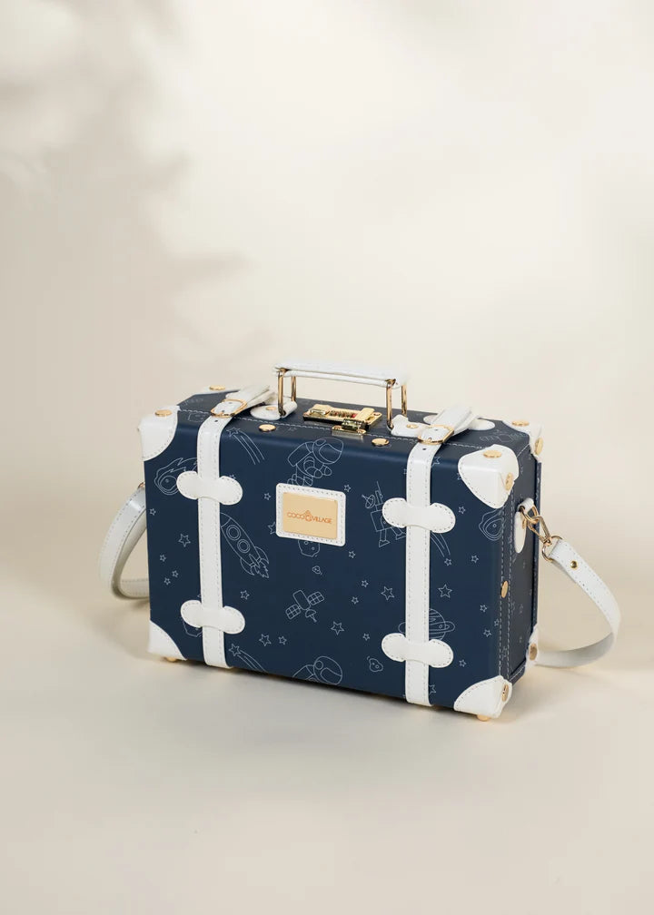 Vegan Leather Play Suitcase - Space