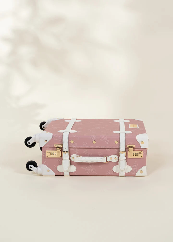 Vegan Leather Carry-On Suitcase - Ballerina