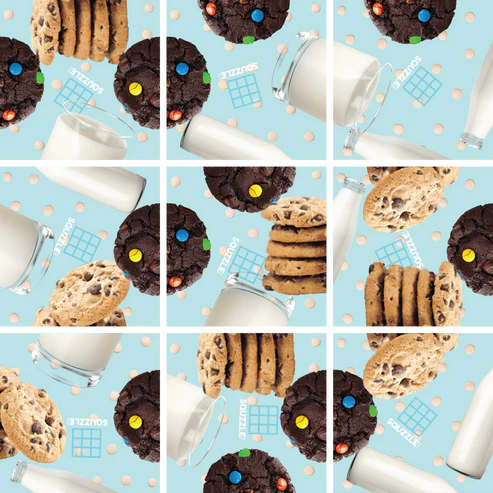 Squzzle Puzzle - Cookies & Milk