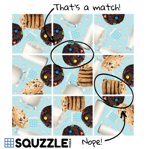 Squzzle Puzzle - Cookies & Milk