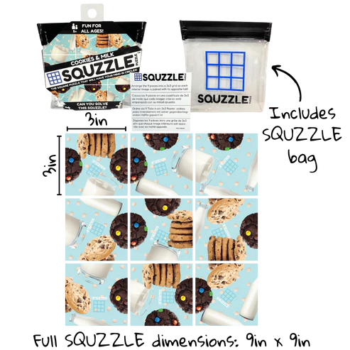 Squzzle Puzzle - Cookies & Milk
